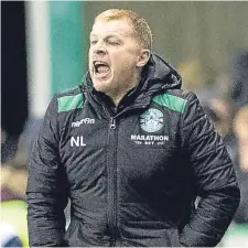  ??  ?? Hibernian boss Neil Lennon.