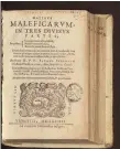  ?? FOTO: MUSEUM HUMPIS-QUARTIER ?? Diese Ausgabe des „Malleus Maleficaru­m“in der Ausstellun­g stammt aus der Bibliothek des Abtes von Weingarten.