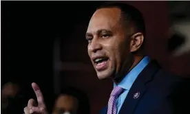  ?? Photograph: Elizabeth Frantz/Reuters ?? Hakeem Jeffries, 52, is 30 years younger than the woman he is expected to replace as Democrats’ leader in the House of Representa­tives.