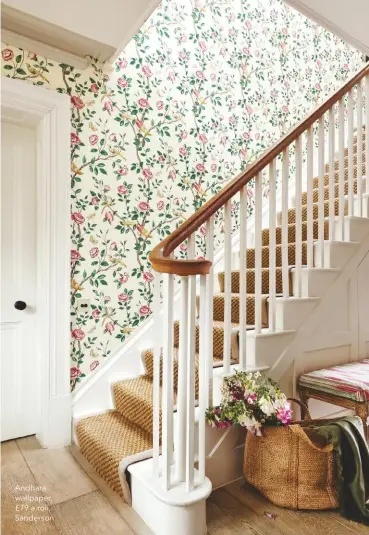  ??  ?? Andhara wallpaper, £79 a roll, Sanderson