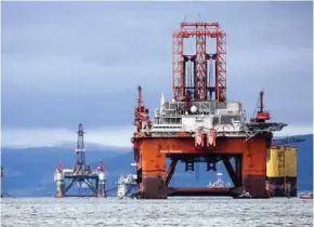  ?? BLOOMBERG PIC ?? Seadrill’s restructur­ing plan involves raising about a billion dollars of new capital, a five-year extension of its bank facilities and a ‘substantia­l’ impairment.