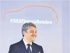  ??  ?? Seat President, Luca de Meo. — Seat photo