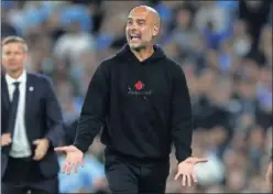  ??  ?? Guardiola, durante un partido del City esta temporada.