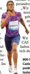  ?? Foto: dpa ?? 800 Meter Olympiasie­gerin Caster Semenya steht im Mittel punkt der Debatte um hohe Tes tosteronwe­rte.