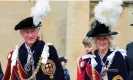  ?? Rex/Shuttersto­ck ?? Prince Charles and Camilla at St George’s Chapel on Monday. Photograph: Tim Rooke/