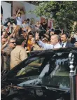  ??  ?? Turkish President Recep Tayyip Erdogan waves to supporters