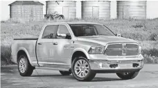  ?? PR NEWSWIRE ?? Ram 1500 EcoDiesel is one of the vehicles singled out by the EPA in the investigat­ion of Fiat Chrysler.