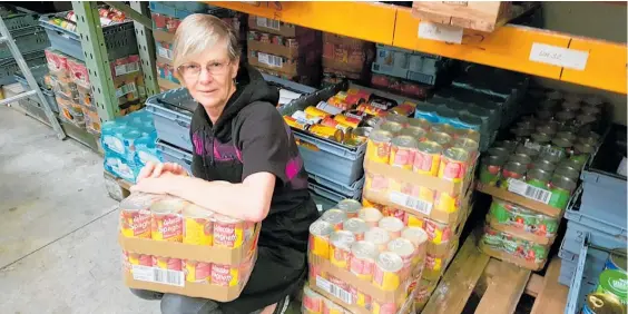  ?? ?? The Hub Te Puke foodbank manager Clare Cooper.