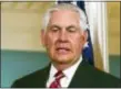  ?? CLIFF OWEN — THE ASSOCIATED PRESS ?? The White House is discussing a plan to replace Secretary of State Rex Tillerson with CIA director Mike Pompeo, according to an administra­tion official, who sought anonymity to discuss internal thinking.