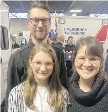  ?? TIMES COLONIST ?? Will, Mabel and Sarah Krzymowski helped to save a surfer at Jordan River who suffered a heart attack.