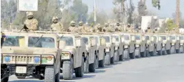  ??  ?? Egypt launched extensive military operation Sinai 2018 on Friday