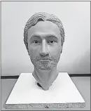  ??  ?? This clay model created by the Ohio Bureau of Criminal Investigat­ion shows the head of an unidentifi­ed homicide victim found in a Marion County creek in 1989.