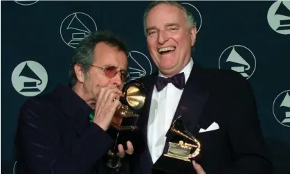 ?? Photograph: Kathy Willens/AP ?? Jerry Moss, right, and Herb Alpert, pictured at the 1997 Grammy awards, presided over one of the most successful independen­t labels for more than 25 years.