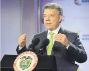  ?? ARCHIVO ?? Juan Manuel Santos, presidente de la República.