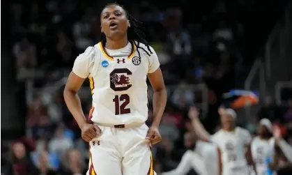  ?? ?? South Carolina guard MiLaysia Fulwiley and her teammates are looking to win their school’s third national title. Photograph: Mary Altaffer/AP