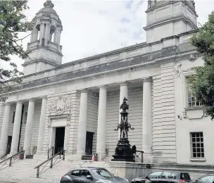  ??  ?? Cardiff Crown Court where mum of three Natalie Howe appeared for benefit fraud