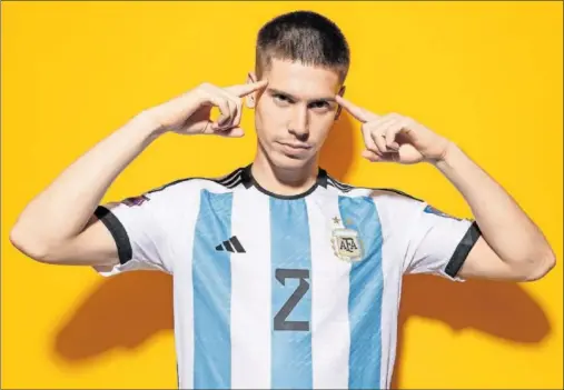  ?? ?? Juan Foyth, defensa del Villarreal internacio­nal por Argentina.