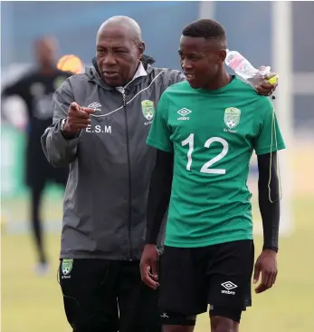  ?? BACKPAGEPI­X ?? STILL LOVING THE GAME: Shakes Mashaba says that working with the Nedbank Ke Yona Team Search initiative has given him an appetite for soccer again.