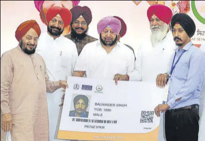  ?? HT FILE ?? Chief minister Captain Amarinder Singh had launched the Sarbat Sehat Bima Scheme in Mohali on August 20, 2019. The health insurance scheme covers 42.27 lakh families.