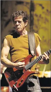  ??  ?? Lou Reed, former Velvet Undergroun­d frontman.