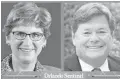  ??  ?? Kim Buchheit and Lee Constantin­e, candidates for Seminole County Commission