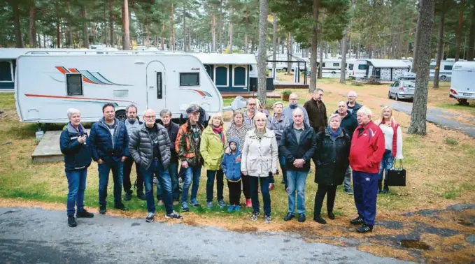  ?? Foto: Elisabeth Grosvold ?? MISTER CAMPINGPLA­SSEN: Nå er det slutt for dem som har hatt sine faste campingpla­sser på Hove.