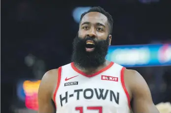  ??  ?? James Harden fue el máximo anotador de la liga en las últimas tres temporadas, pero no estaba cómodo con su situación en los Rockets de Houston.