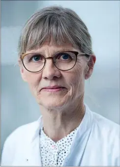  ?? FOTO: PRIVAT ?? Ifølge professor Grethe Andersen er der blandt ekspertern­e bekymring over, at flere og flere unge og yngre får blodproppe­r i hjernen.