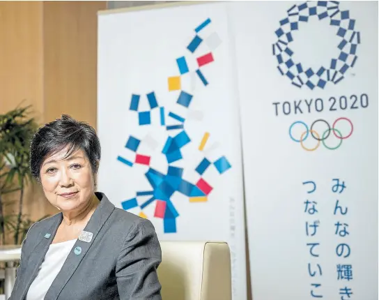  ?? Afp ?? Yuriko Koike y el desafío de los juegos olímpicos, mientras aspira a ser primera ministra de japón