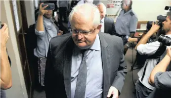  ?? OUPA MOKOENA African News Agency (ANA) ?? FORMER Bosasa executive Angelo Agrizzi at the Specialise­d Commercial Crime Court in Pretoria. |