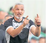  ??  ?? St Mirren manager Jim Goodwin