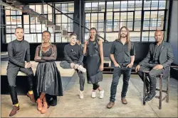  ?? Picture: SUPPLIED ?? GOING PLACES: The Standard Bank Young Artist Awards 2018 winners are, from left, Igshaan Adams (Visual Arts), Chuma Sopotela (Performanc­e Art), Jemma Kahn (Theatre), Thandi Ntuli (Jazz), Guy Buttery (Music) and Musa Hlatshwayo (Dance)