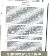  ??  ?? EL INFORME 003-2015-DASIIENEE-A FUE ENTREGADO AL GERENTE DE LA ENEE, JESÚS MEJÍA, EL 28 DE FEBRERO DE 2018.