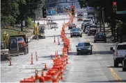  ?? MARSHALL GORBY / STAFF ?? Dayton is reconstruc­ting Salem Avenue in four phases, from Riverview to Elsmere. The project will transform one of Dayton’s key corridors with new pavement, curbs, sidewalks, and ornamental lighting.