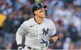  ?? AP FILE ?? Reigning American League MVP Aaron Judge agreed to a nine-year, $360 million free agent contract to remain with the Yankees, according to reports Wednesday.