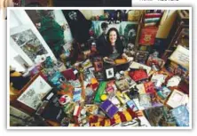  ?? REUTERS ?? Superfan Victoria Maclean (below) poses with her collection at her home in south Wales. –