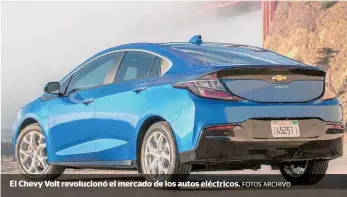  ?? FOTOS ARCHIVO ?? El Chevy Volt revolucion­ó el mercado de los autos eléctricos.