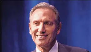  ?? GETTY IMAGES ?? Starbucks founder Howard Schultz says many Americans — if faced with an emergency expense of $400 — would not be able to cover it.
