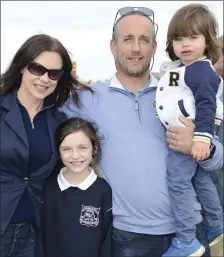  ??  ?? Amanda , Eva jane , Callum and John Mc Auley at Laytown Races