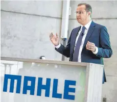 ?? FOTO: DPA ?? „Ein anspruchsv­olles Jahr“liegt laut Mahle-Geschäftsf­ührer Jörg Stratmann vor dem Automobilz­ulieferer.