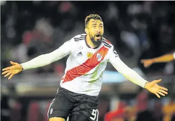  ??  ?? Oso. Lucas Pratto fue el gran protagonis­ta de la última final de la Copa Libertador­es.