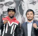  ?? Picture: AFP/JOHN GURZINSKI ?? MEGA-BOUT LOOMS: Former world welterweig­ht champion, the flamboyant Floyd Mayweather, says he will face Manny Pacquiao later this year in a rematch of their 2015 superfight.