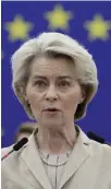  ?? ?? European Commission chief Ursula von der Leyen