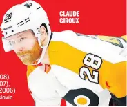  ??  ?? CLAUDE GIROUX