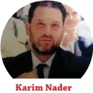  ??  ?? Karim Nader Grey - MD