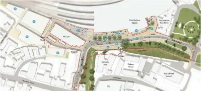  ?? CITY OF YORK COUNCIL. ?? This diagram shows the principal elements of York City Council’s proposals for York station.