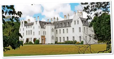  ??  ?? ISLAND GETAWAY: The 17th Century Islay House, above. Top: Brimstone’s spa lit up at night