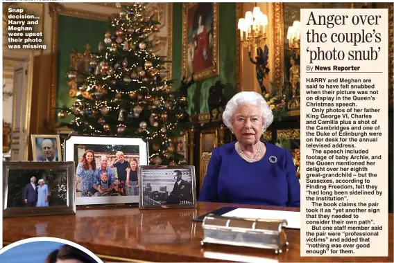  ?? Picture: STEVE PARSONS/PA ?? Snap decision... Harry and Meghan were upset their photo was missing