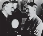  ?? ?? 1938: Chamberlai­n meets Hitler