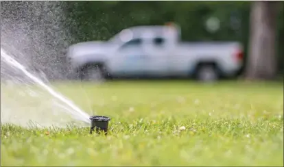  ?? Contribute­d ?? Rutland Waterworks has started neighbourh­ood patrols to provide informatio­n about when you can and can’t water your lawn.